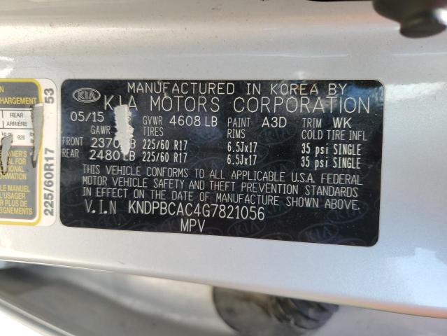 Photo 14 from auction – 2016 KIA SPORTAGE L with VIN KNDPBCAC4G7821056