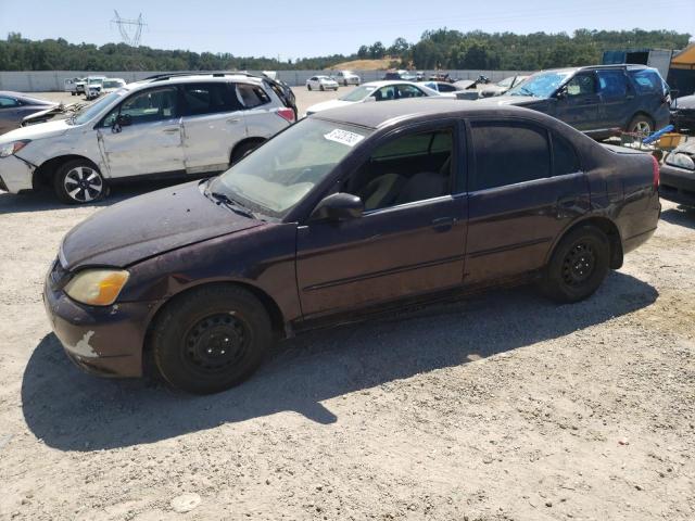 HONDA CIVIC LX 2001 with VIN 2HGES16541H595541 - Photo from auction