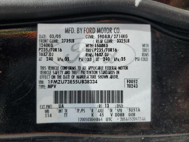 Photo 14 from auction – 2005 FORD EXPLORER X with VIN 1FMZU73E55UB38334