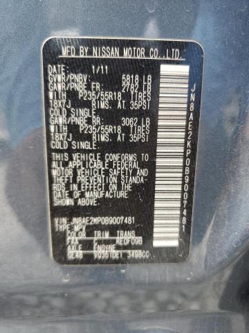 Photo 14 from auction – 2011 NISSAN QUEST S with VIN JN8AE2KP0B9007481