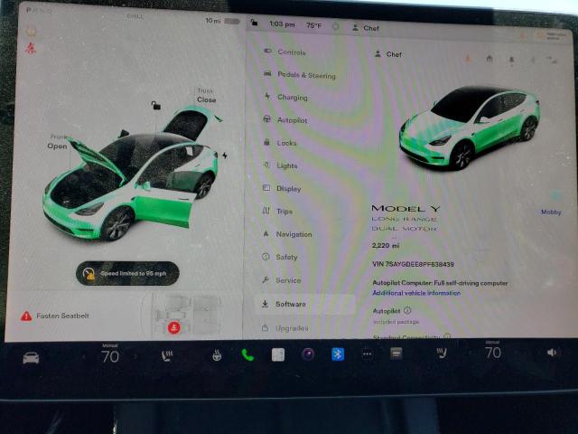 Photo 9 from auction – 2023 TESLA MODEL Y with VIN 7SAYGDEE8PF638439