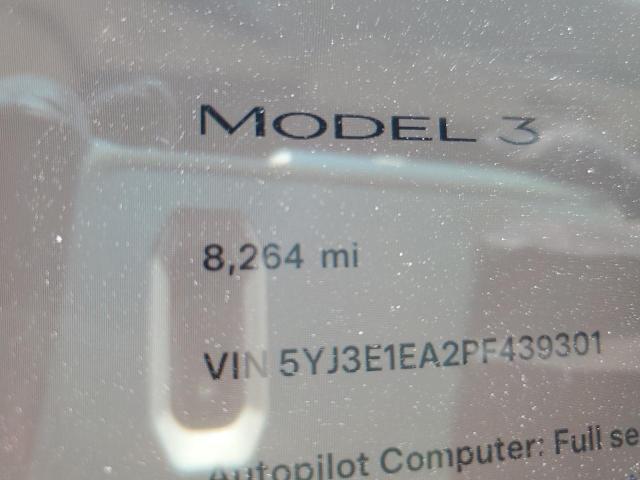 Photo 9 from auction – 2023 TESLA MODEL 3 with VIN 5YJ3E1EA2PF439301