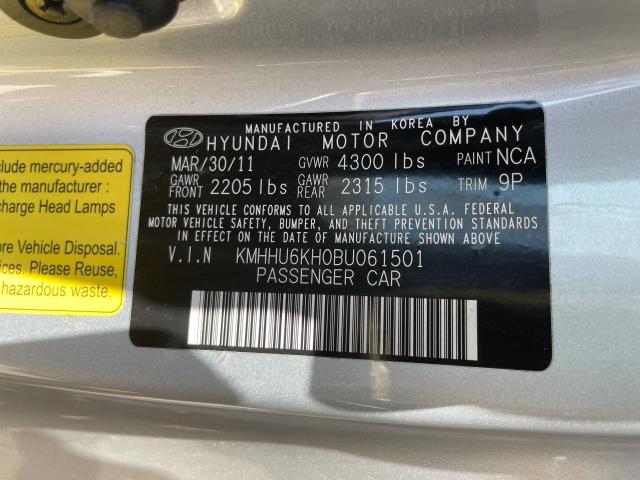Photo 10 from auction – 2011 HYUNDAI GENESIS CO with VIN KMHHU6KH0BU061501