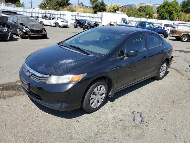 HONDA CIVIC LX 2012 with VIN 2HGFB2F55CH589227 - Photo from auction
