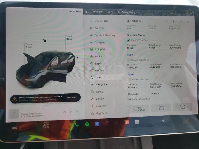 Photo 9 from auction – 2022 TESLA MODEL Y with VIN 7SAYGDEF0NF376888