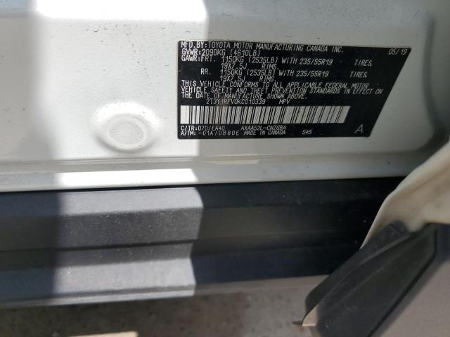 Photo 14 from auction – 2019 TOYOTA RAV4 LIMIT with VIN 2T3Y1RFV0KC010339