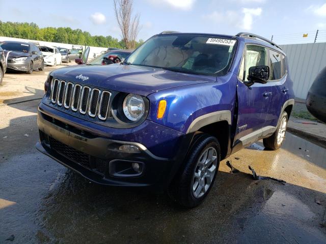 JEEP RENEGADE L 2017 with VIN ZACCJBBB9HPG39147 - Photo from auction
