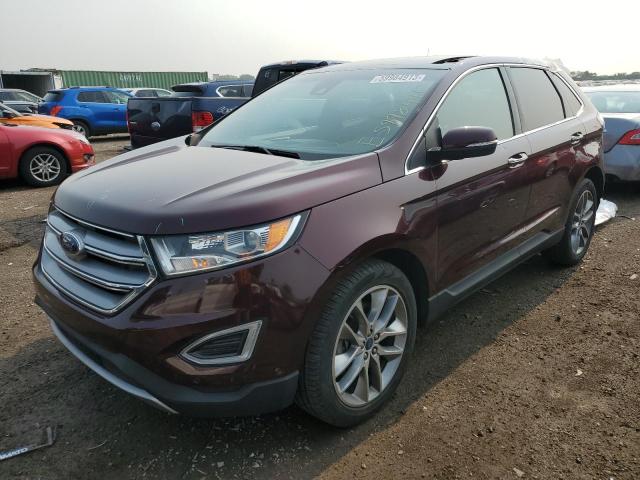 FORD EDGE TITAN 2018 with VIN 2FMPK4K87JBC63116 - Photo from auction
