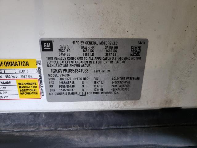 Photo 14 from auction – 2014 GMC ACADIA SLE with VIN 1GKKVPKD8EJ341963