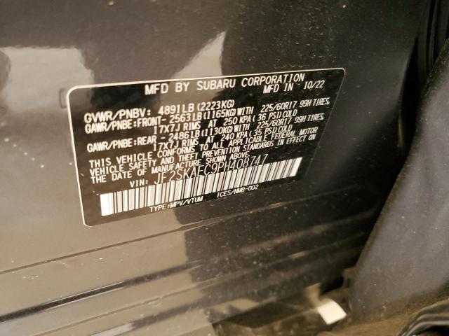 Photo 14 from auction – 2023 SUBARU FORESTER P with VIN JF2SKAEC9PH408747