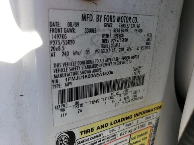 Photo 14 from auction – 2010 FORD EXPEDITION with VIN 1FMJU1K50AEA18036