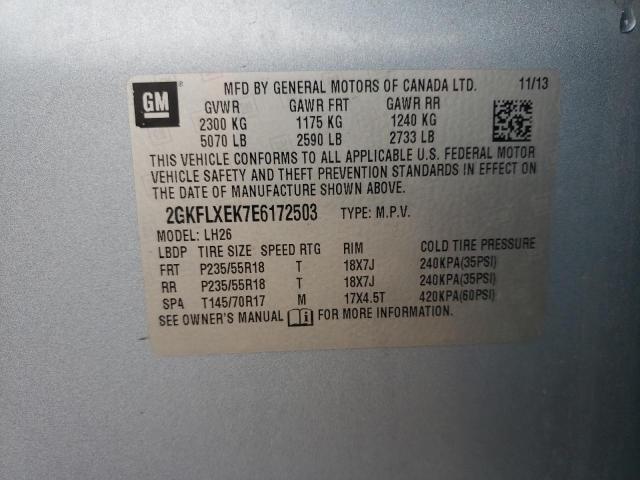 Photo 14 from auction – 2014 GMC TERRAIN SL with VIN 2GKFLXEK7E6172503