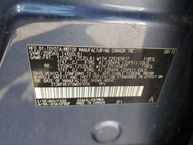 Photo 14 from auction – 2013 TOYOTA RAV4 XLE with VIN 2T3RFREV7DW091056