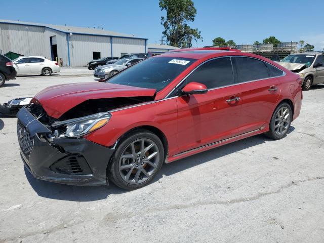 HYUNDAI SONATA SPO 2018 with VIN 5NPE34AB6JH632543 - Photo from auction
