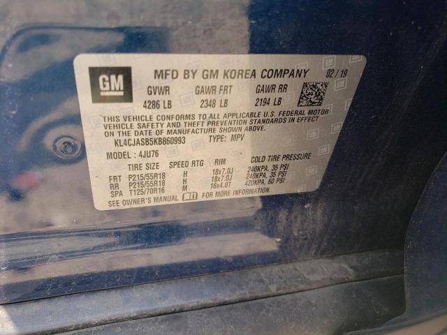 Photo 14 from auction – 2019 BUICK ENCORE PRE with VIN KL4CJASB5KB860993