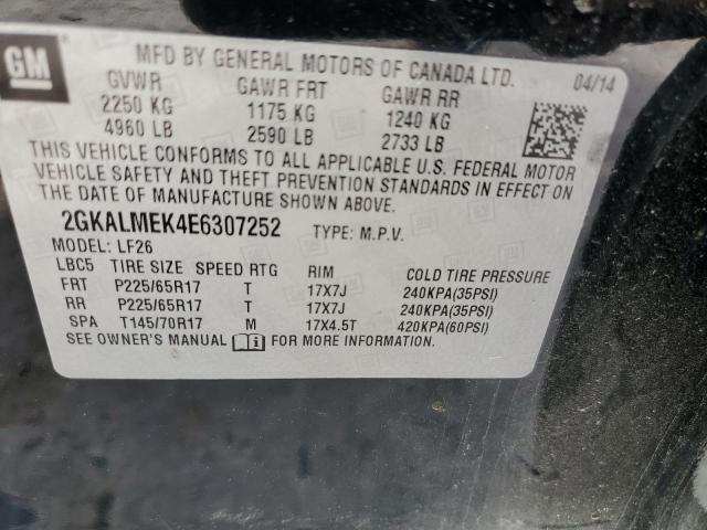 Photo 14 from auction – 2014 GMC TERRAIN SL with VIN 2GKALMEK4E6307252