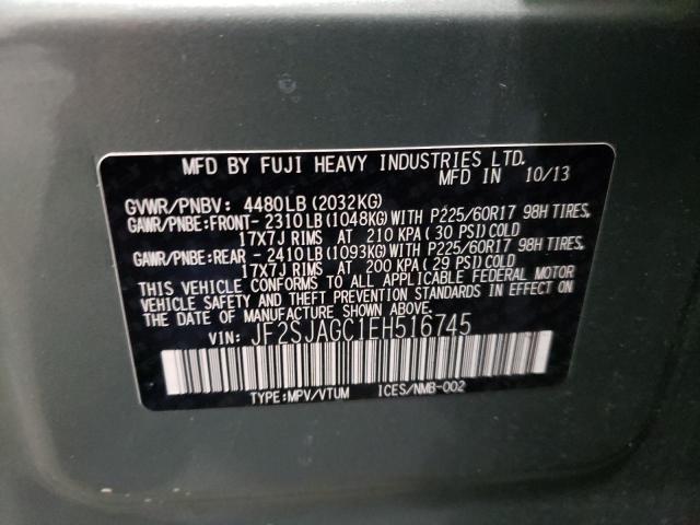 Фото 14 с аукциона – 2014 SUBARU FORESTER 2 с VIN JF2SJAGC1EH516745