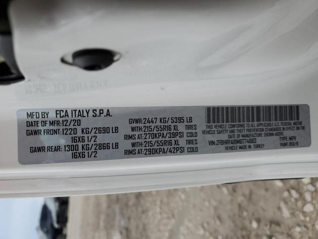 Photo 14 from auction – 2021 RAM PROMASTER with VIN ZFBHRFAB1M6T74683