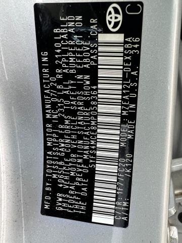 Photo 10 from auction – 2021 TOYOTA COROLLA SE with VIN 5YFS4MCE8MP058364