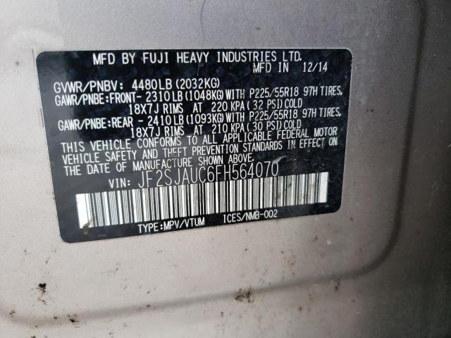 Zdjęcie 14 z aukcji – 2015 SUBARU FORESTER 2 z VIN JF2SJAUC6FH564070
