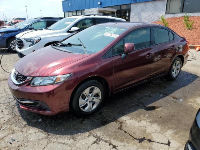 HONDA CIVIC LX 2013 with VIN 19XFB2F58DE049866 - Photo from auction