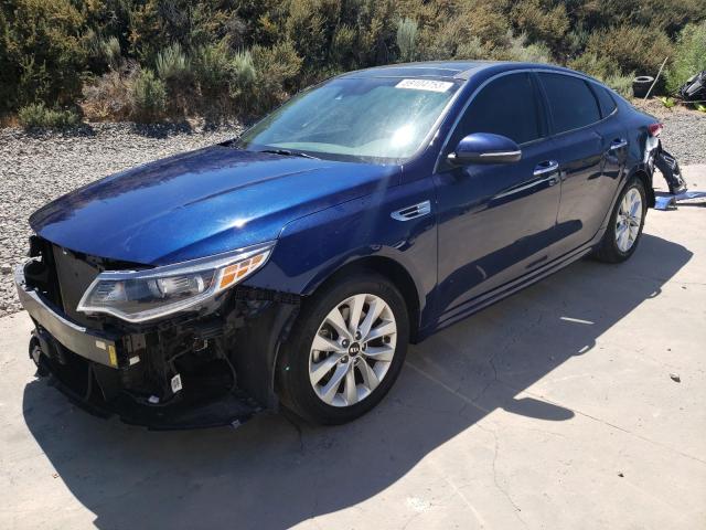 KIA OPTIMA EX 2018 with VIN 5XXGU4L30JG224403 - Photo from auction
