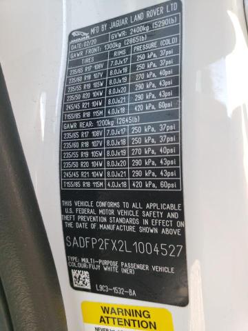 Photo 14 from auction – 2020 JAGUAR E-PACE SE with VIN SADFP2FX2L1004527