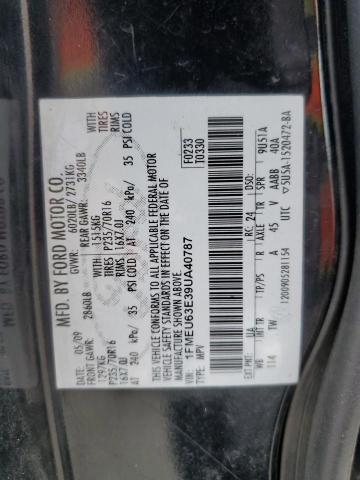 Photo 14 from auction – 2009 FORD EXPLORER X with VIN 1FMEU63E39UA40787