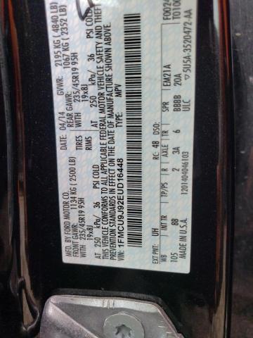 Photo 14 from auction – 2014 FORD ESCAPE TIT with VIN 1FMCU9J92EUD16448