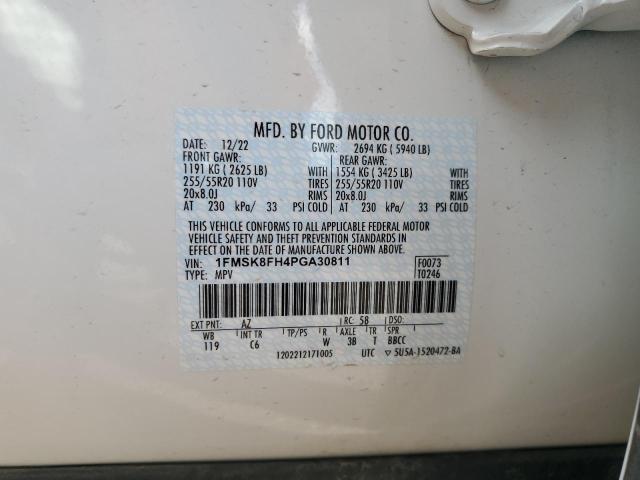 Photo 14 from auction – 2023 FORD EXPLORER L with VIN 1FMSK8FH4PGA30811