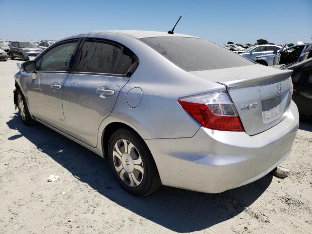 Photo 2 from auction – 2012 HONDA CIVIC HYBR with VIN JHMFB4F20CS010541
