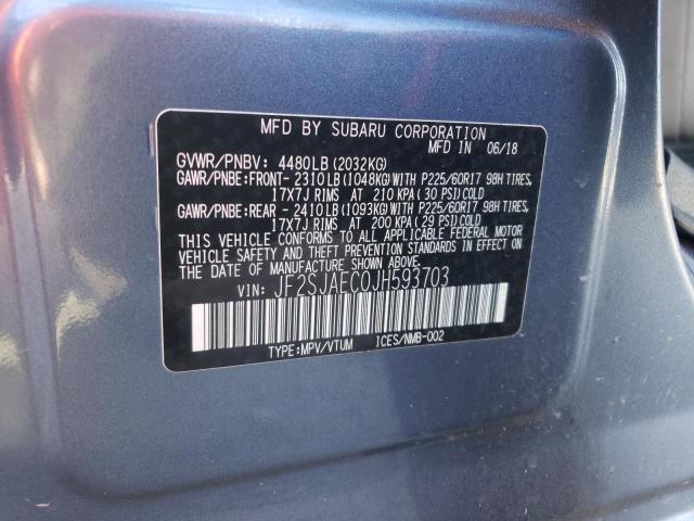 Photo 14 from auction – 2018 SUBARU FORESTER 2 with VIN JF2SJAEC0JH593703