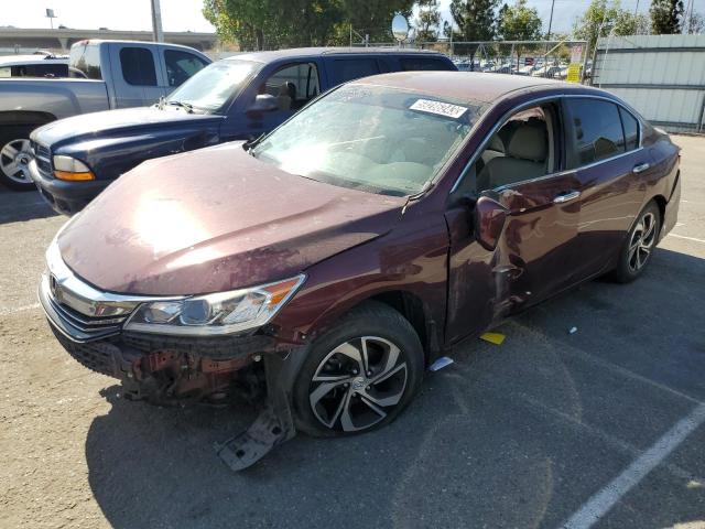 HONDA ACCORD LX 2017 with VIN 1HGCR2F31HA277828 - Photo from auction