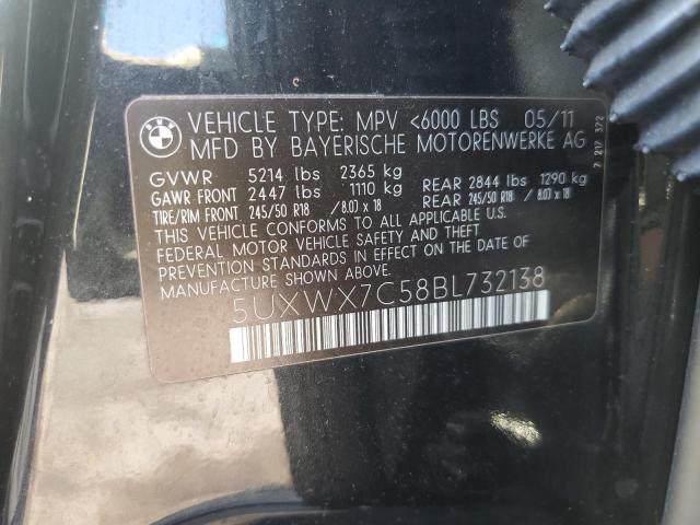 Photo 14 from auction – 2011 BMW X3 XDRIVE3 with VIN 5UXWX7C58BL732138