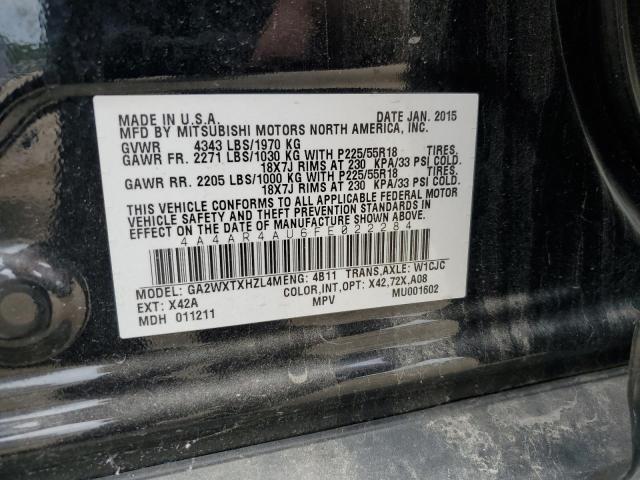 Zdjęcie 14 z aukcji – 2015 MITSUBISHI OUTLANDER z VIN 4A4AR4AU6FE022284