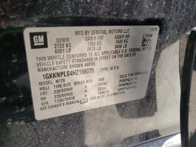 Photo 14 from auction – 2017 GMC ACADIA DEN with VIN 1GKKNPLS4HZ198075