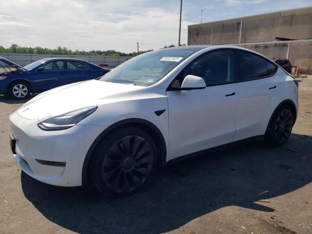 Photo 1 from auction – 2020 TESLA MODEL Y with VIN 5YJYGDEF4LF001550
