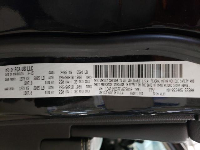 Photo 14 from auction – 2015 JEEP CHEROKEE L with VIN 1C4PJMDS7FW673016