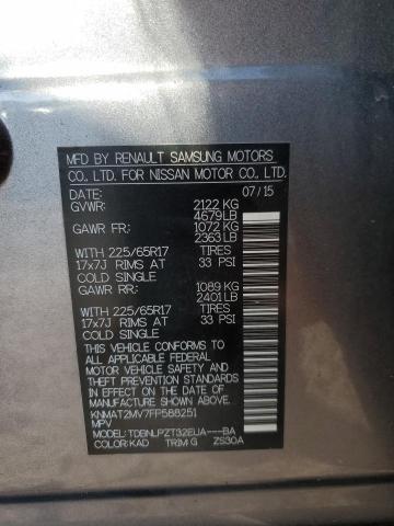 Photo 14 from auction – 2015 NISSAN ROGUE S with VIN KNMAT2MV7FP588251