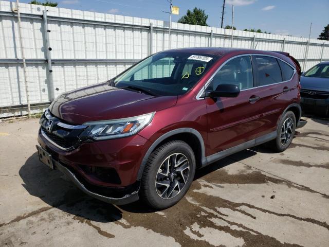HONDA CR-V SE 2016 with VIN 5J6RM4H47GL034529 - Photo from auction