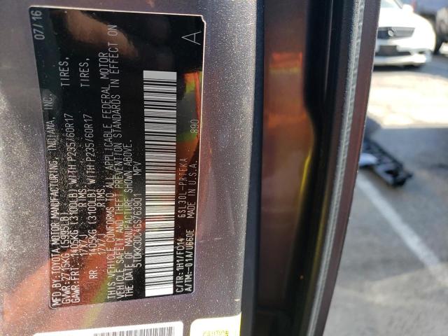 Photo 14 from auction – 2016 TOYOTA SIENNA LE with VIN 5TDKK3DC4GS763901