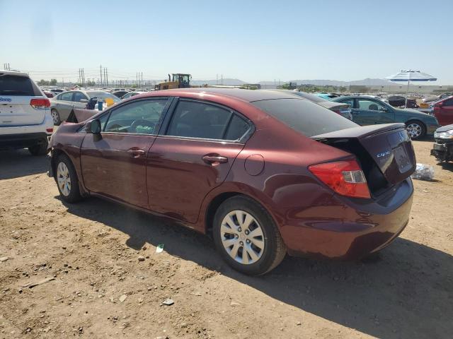 Photo 2 from auction – 2012 HONDA CIVIC LX with VIN 2HGFB2F54CH608107