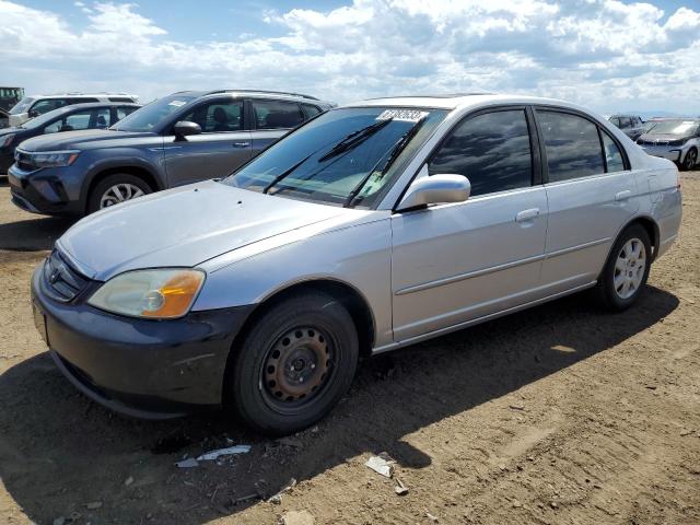 HONDA CIVIC EX 2002 with VIN 1HGES25752L018563 - Photo from auction
