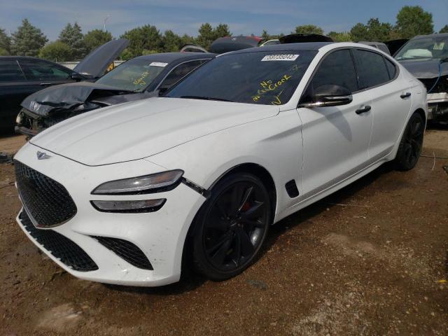 GENESIS G70 BASE 2022 with VIN KMTG54TEXNU100395 - Photo from auction