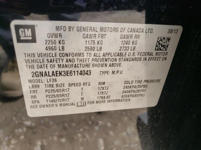 Photo 14 from auction – 2014 CHEVROLET EQUINOX LS with VIN 2GNALAEK3E6114043