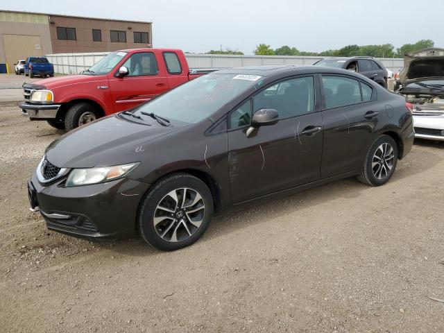 HONDA CIVIC EX 2013 with VIN 2HGFB2F86DH518047 - Photo from auction