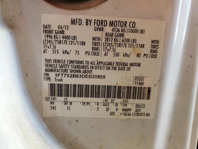 Photo 10 from auction – 2013 FORD F250 SUPER with VIN 1FT7X2B63DEB30855