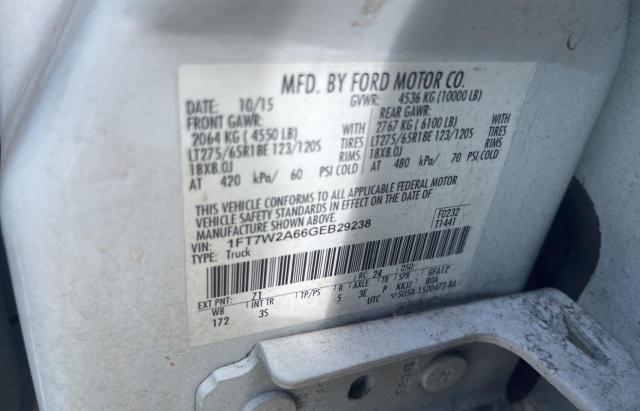 Photo 10 from auction – 2016 FORD F250 SUPER with VIN 1FT7W2A66GEB29238