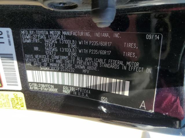 Photo 14 from auction – 2015 TOYOTA SIENNA LE with VIN 5TDKK3DC0FS535232