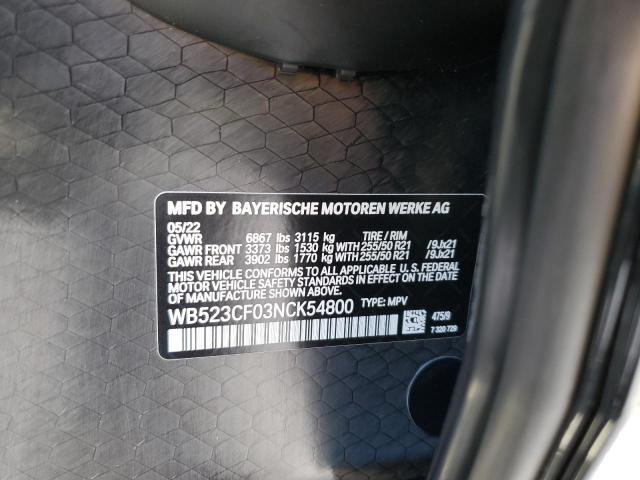 Photo 14 from auction – 2022 BMW IX XDRIVE5 with VIN WB523CF03NCK54800